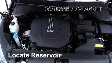 2016 Kia Sorento LX 3.3L V6 Liquide essuie-glace Ajouter du liquide